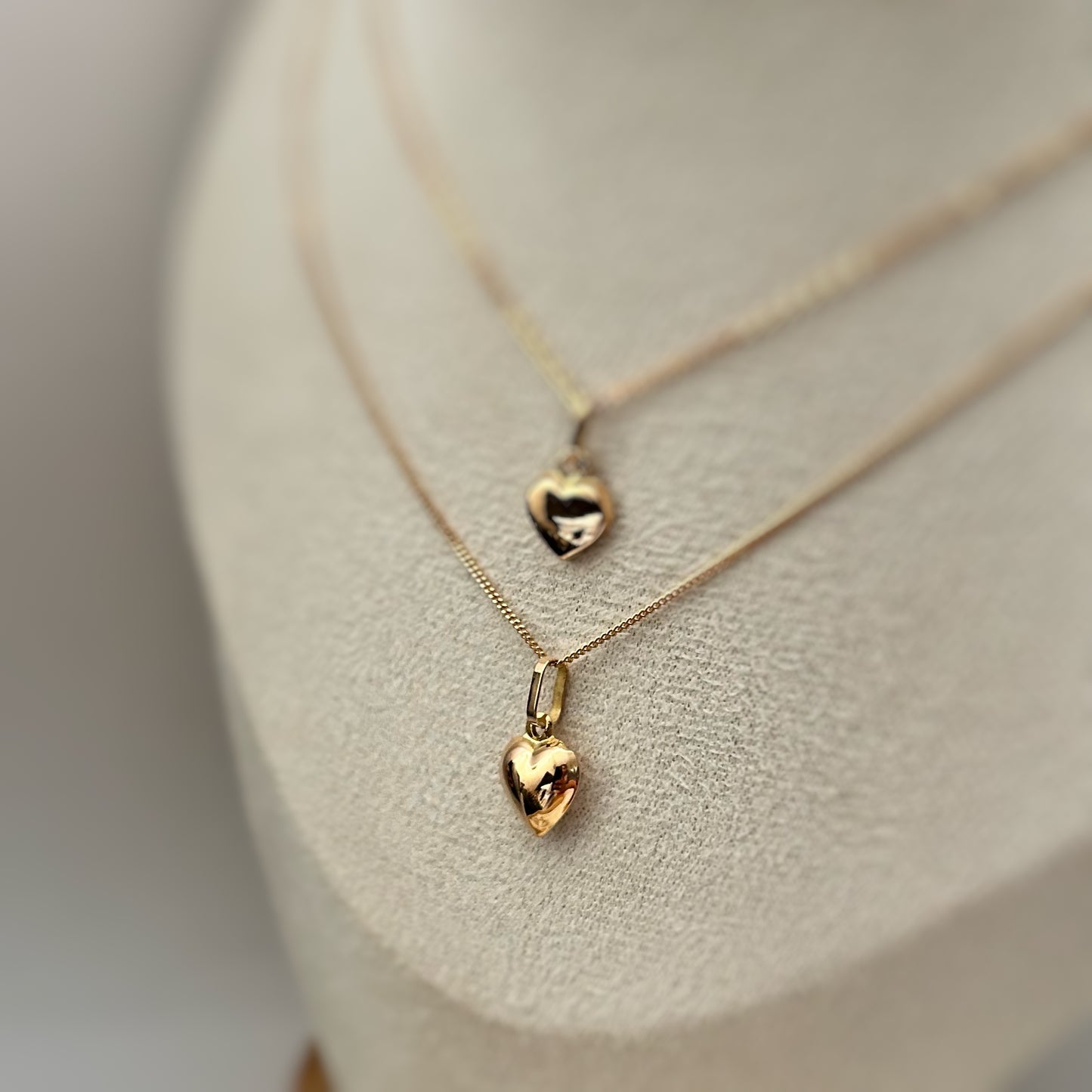 Cadena + Dije Corazón Bombita Oro 18k