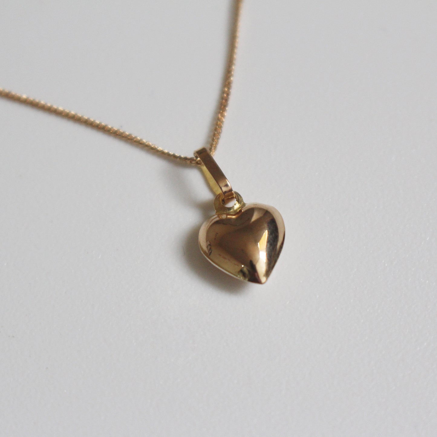 Cadena + Dije Corazón Bombita Oro 18k