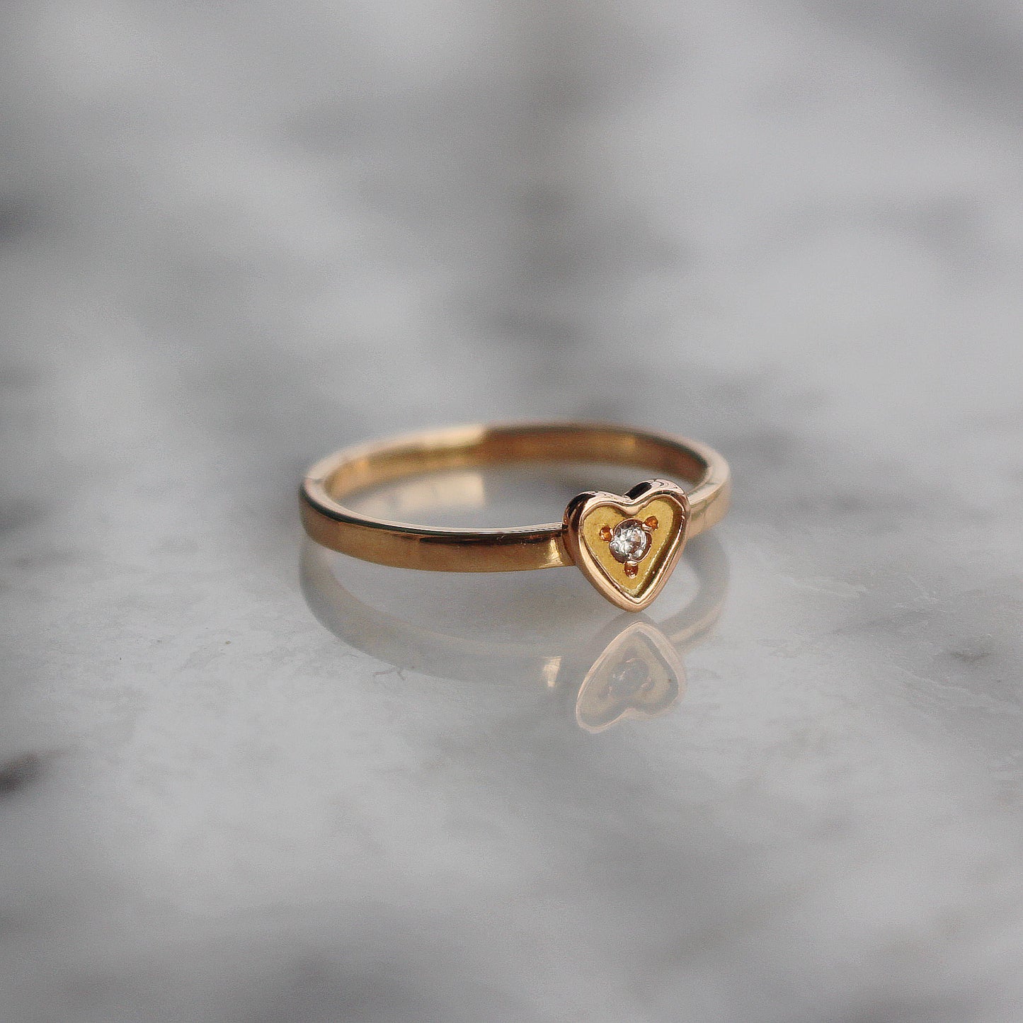 ANILLO CORAZÓN 2 EN ORO 18K