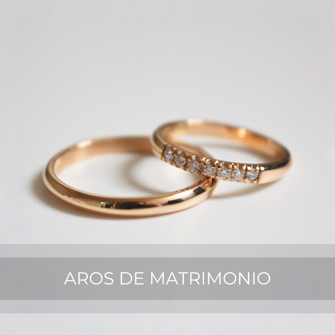 Aros de Matrimonio en Oro 18K