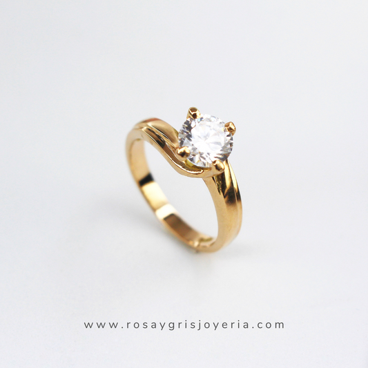 Anillo de Compromiso Rosé en Oro 18k