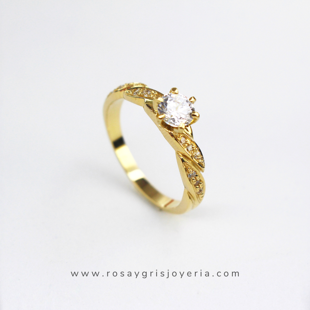 Anillo de Compromiso Infinity en Oro 18k