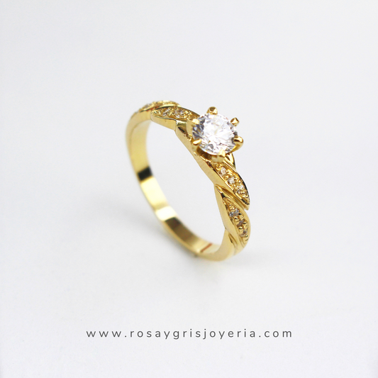 Anillo de Compromiso Infinity en Oro 18k