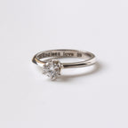 Anillo de Compromiso Luna Diamante Natural GIA 0.40ct en Oro 18k