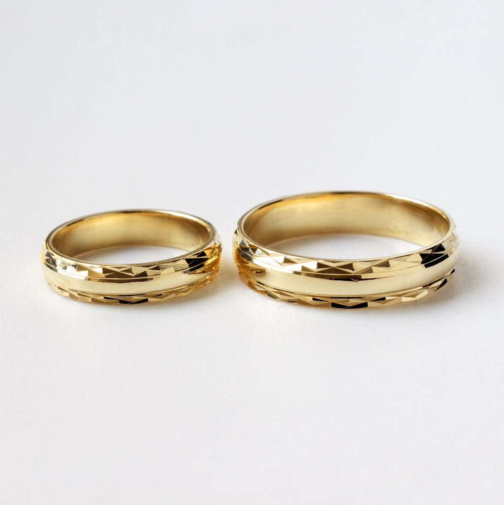 AROS DE MATRIMONIO DIAMANTADOS EN ORO 18K