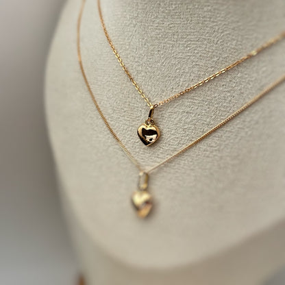 Cadena + Dije Corazón Oro 18k