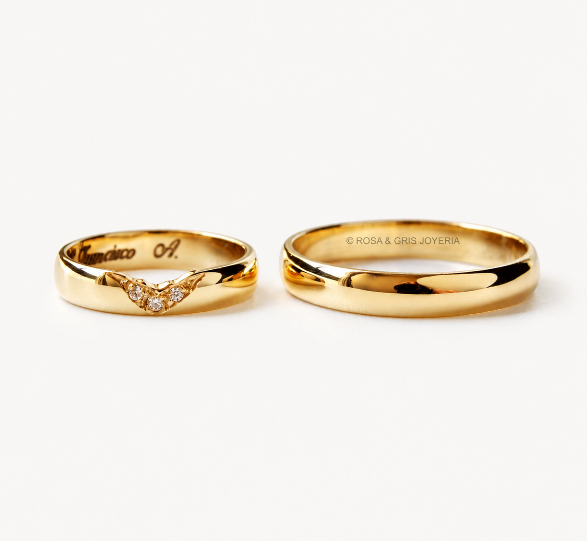 AROS DE MATRIMONIO DREAM EN ORO 18K