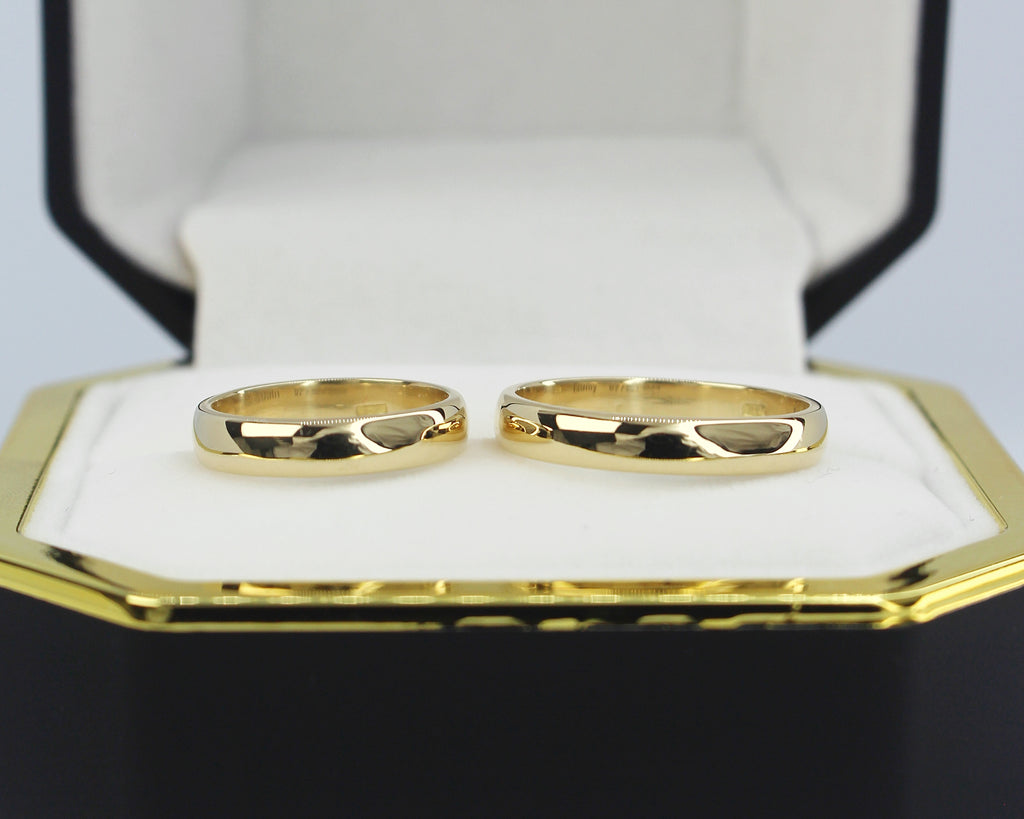 AROS DE MATRIMONIO CLÁSICOS EN ORO 18K