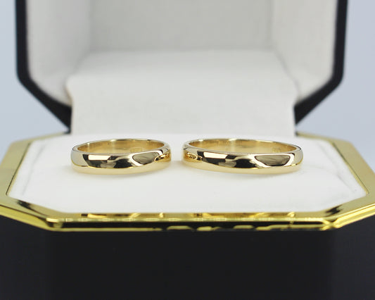 AROS DE MATRIMONIO CLÁSICOS EN ORO 18K