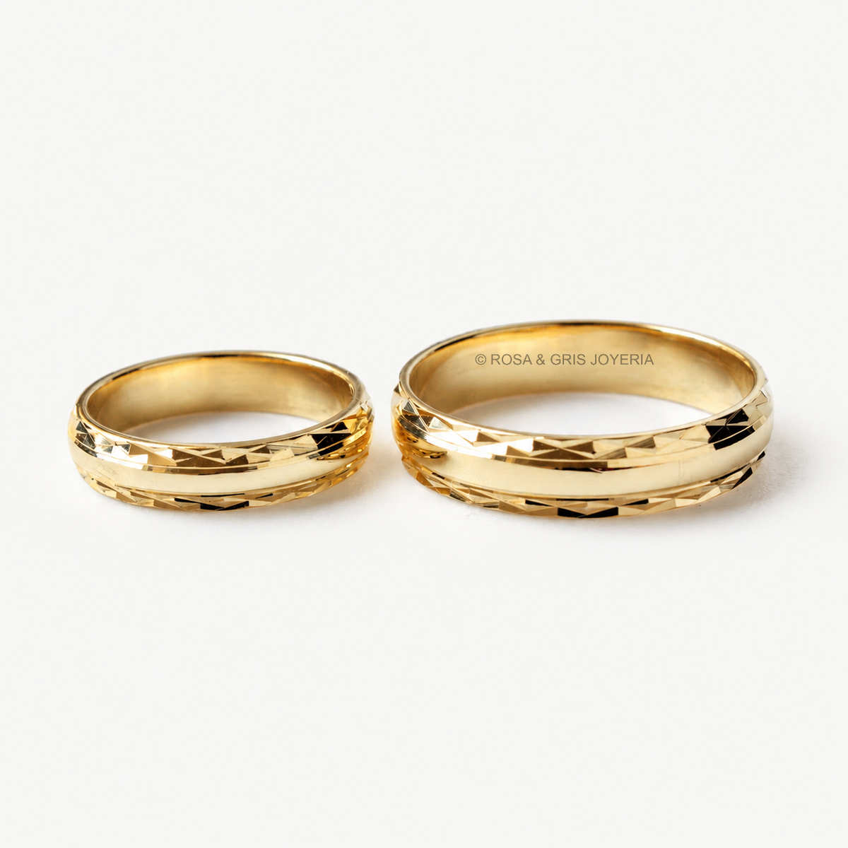 AROS DE MATRIMONIO DIAMANTADOS EN ORO 18K