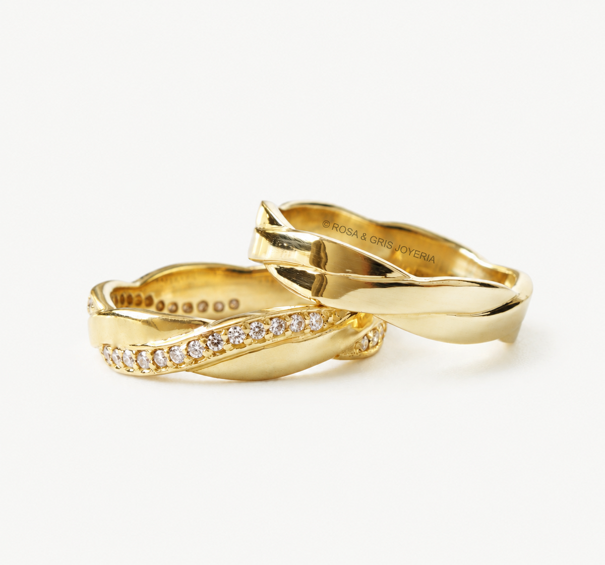 AROS DE MATRIMONIO AURA EN ORO 18K