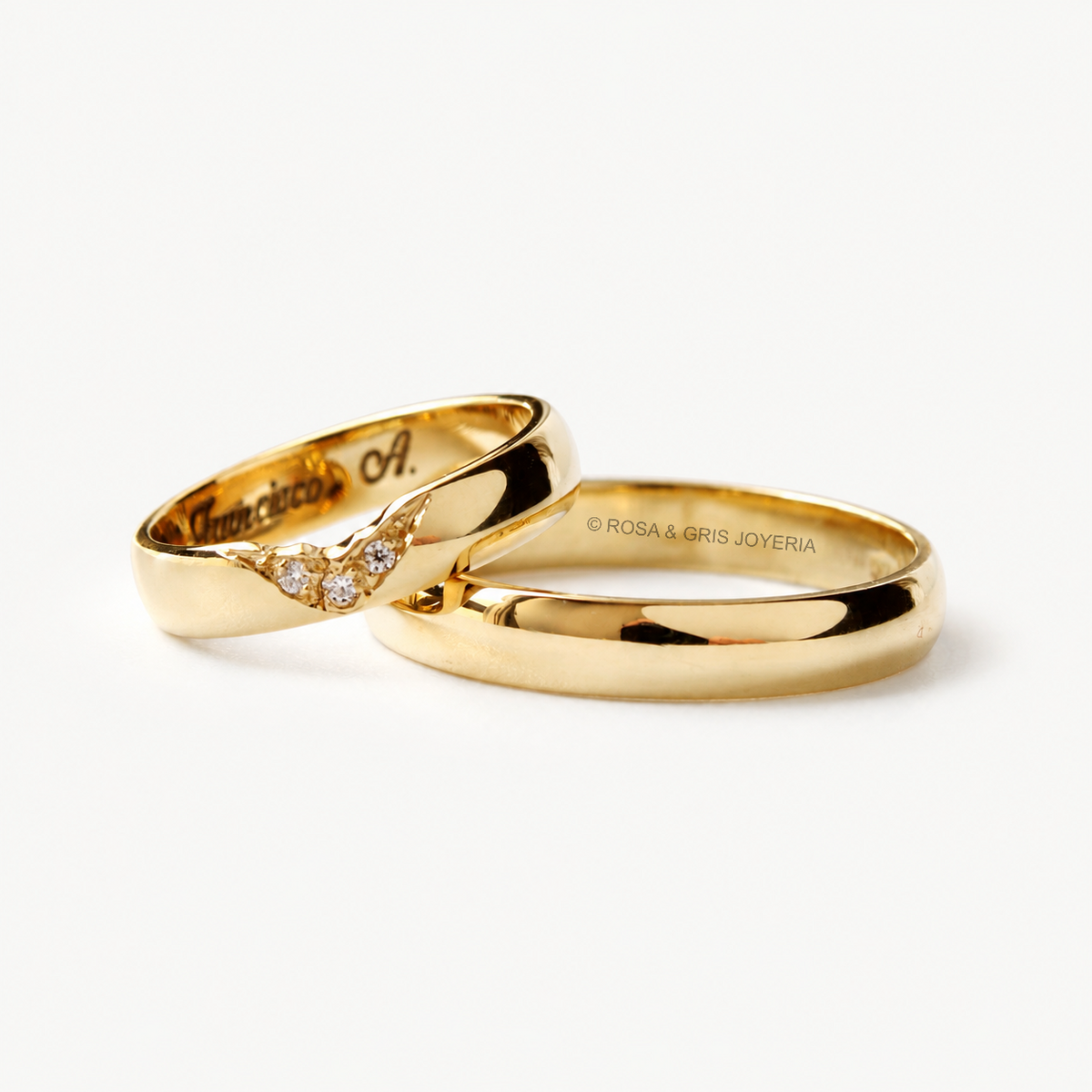 AROS DE MATRIMONIO DREAM EN ORO 18K