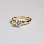 Anillo de Compromiso Clásico 2 en Oro 18k