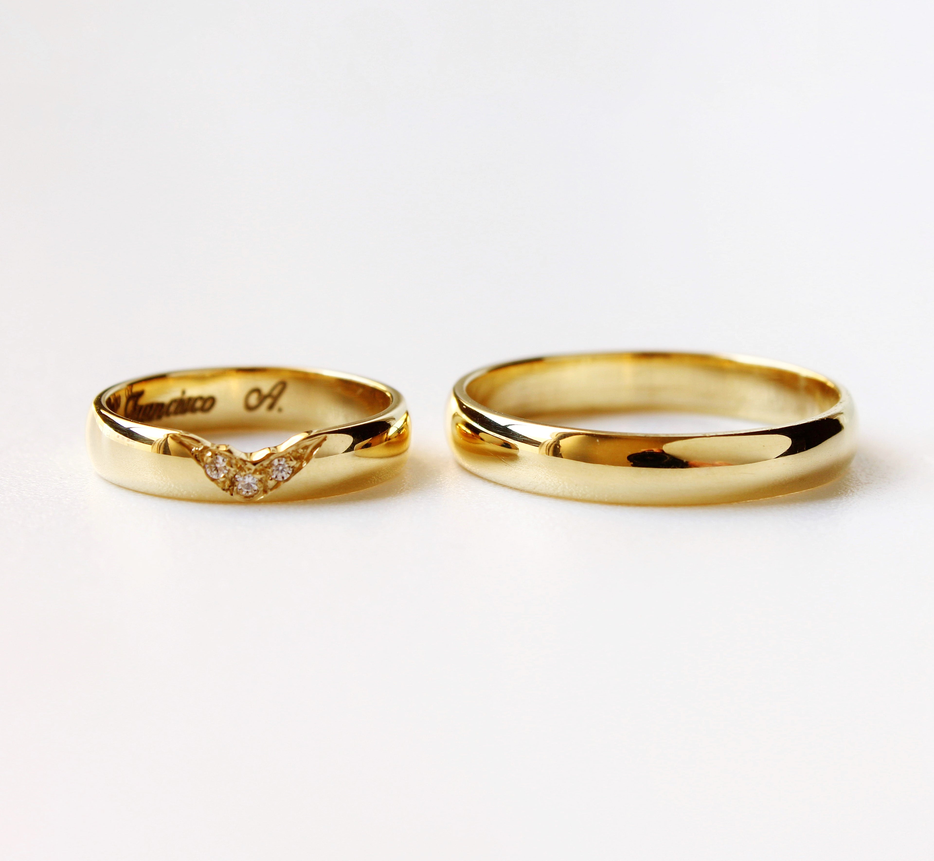 AROS DE MATRIMONIO DREAM EN ORO 18K