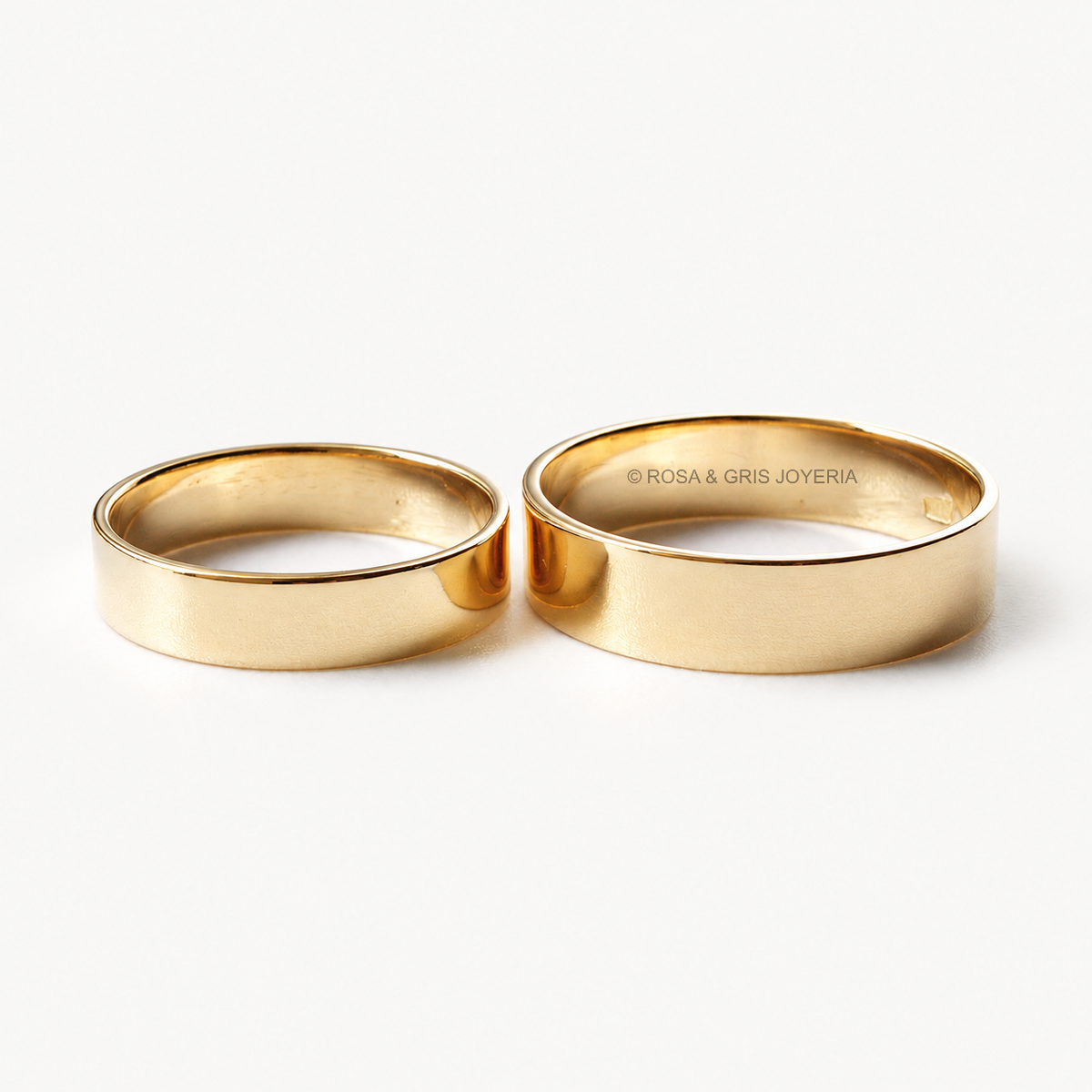 AROS DE MATRIMONIO CINTA EN ORO 18K