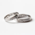 AROS DE MATRIMONIO 2 CORAZONES EN ORO 18K