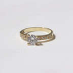 Anillo de Compromiso Cielo en Oro 18k