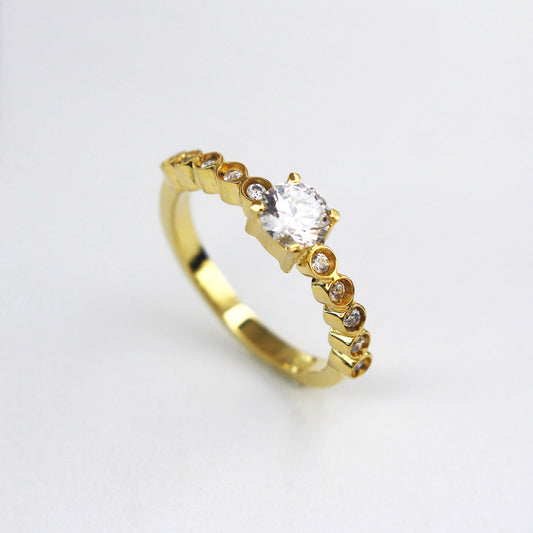 Anillo de Compromiso Aurora en Oro 18k