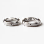 AROS DE MATRIMONIO 2 CORAZONES EN ORO 18K