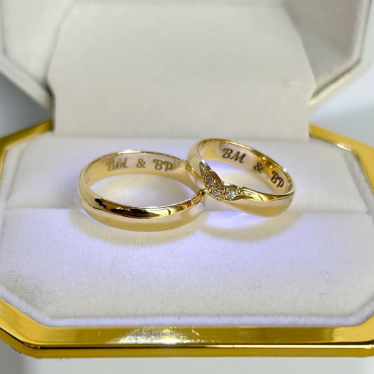 AROS DE MATRIMONIO DREAM EN ORO 18K