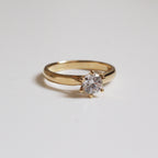 Anillo de Compromiso Clásico 2 en Oro 18k