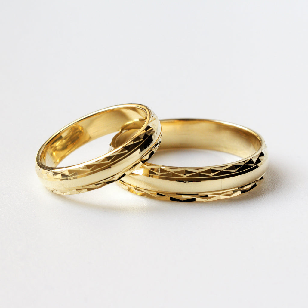 AROS DE MATRIMONIO DIAMANTADOS EN ORO 18K