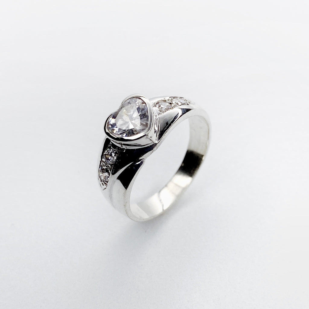 ANILLO CORAZÓN 2 EN PLATA