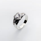 ANILLO CORAZÓN 2 EN PLATA