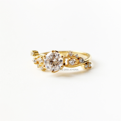Anillo de Compromiso Arian 2 en Oro 18k