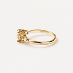 Anillo de Compromiso Oval 4 en Oro 18k