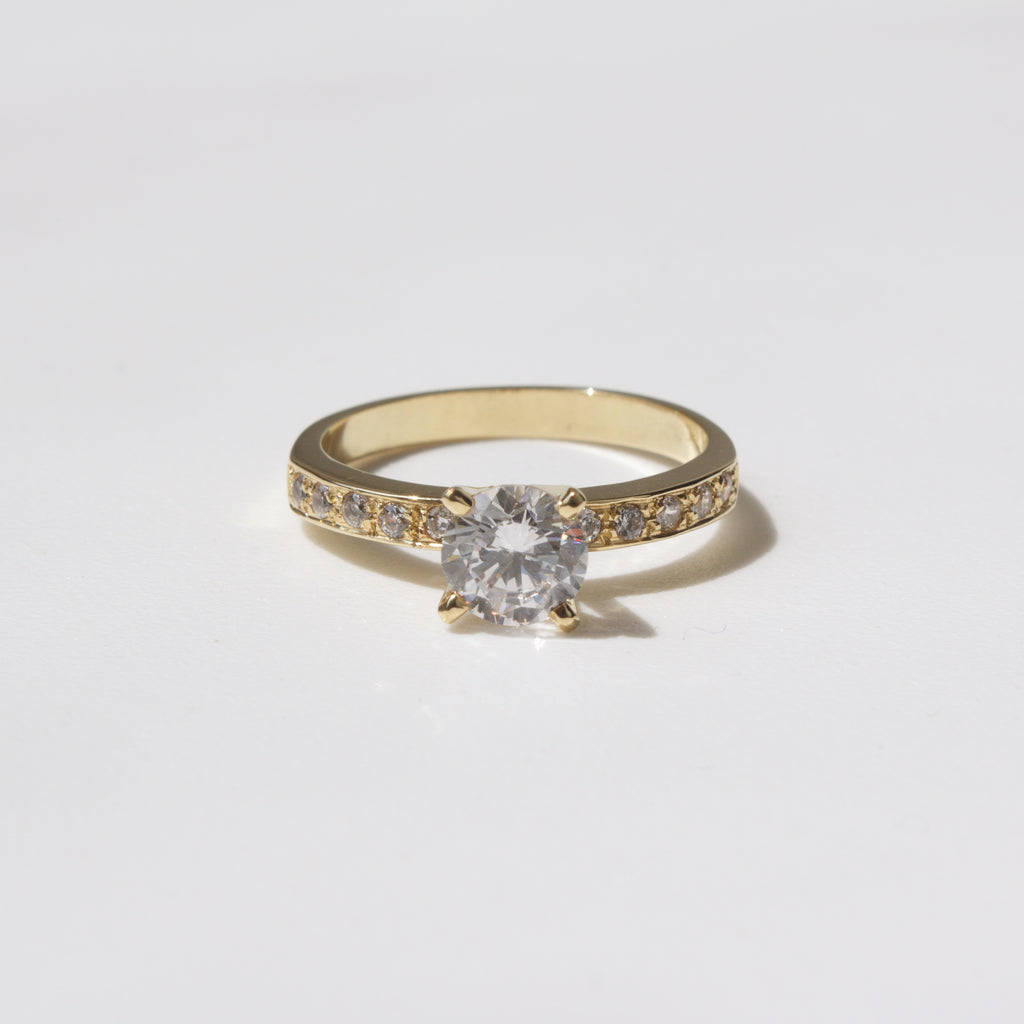 Anillo de Compromiso Cielo en Oro 18k