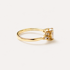 Anillo de Compromiso Oval 4 en Oro 18k