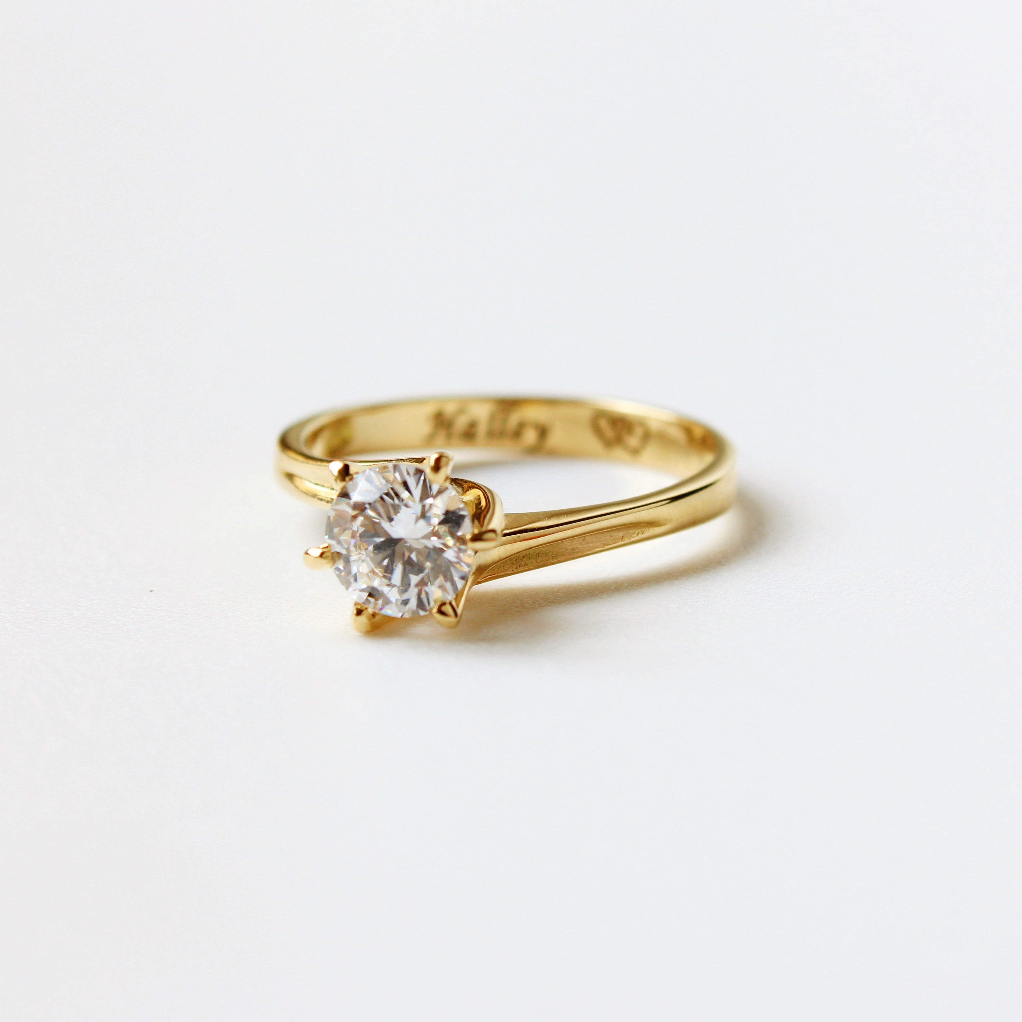 Anillo de Compromiso Andrea 2 en Oro 18k