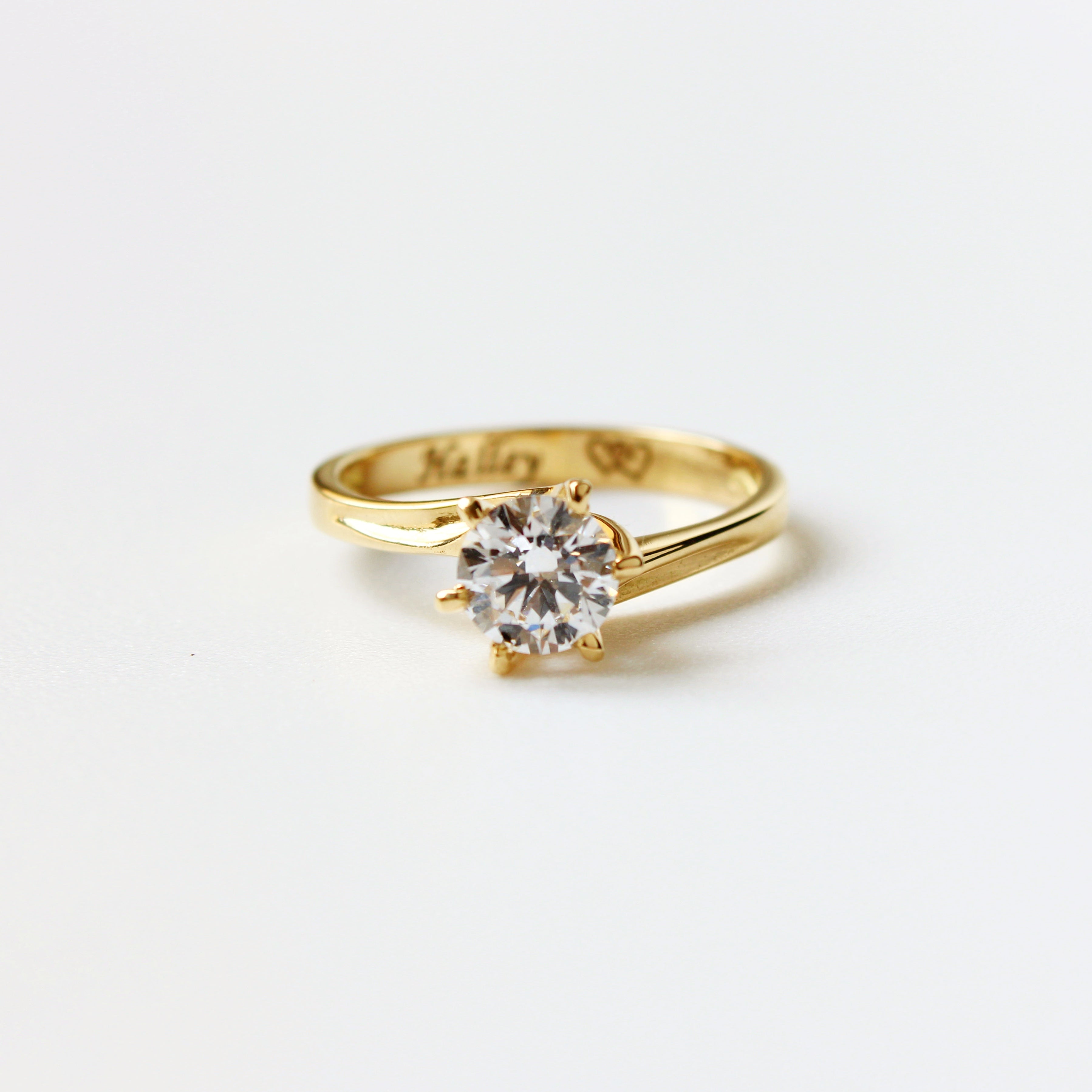 Anillo de Compromiso Andrea 2 en Oro 18k