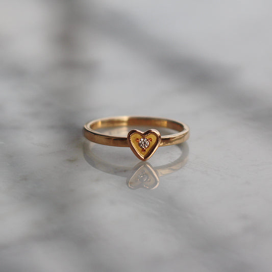 ANILLO CORAZÓN 2 EN ORO 18K