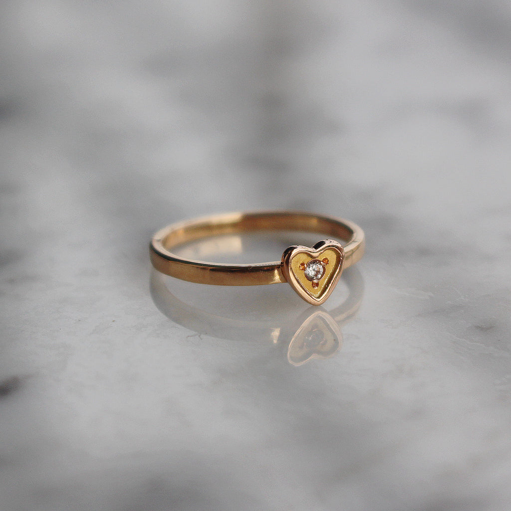 ANILLO CORAZÓN 2 EN ORO 18K